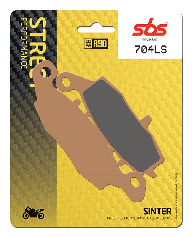SBS brake pads KH231 street performance (excel) sinteredcolour gold (704LS)